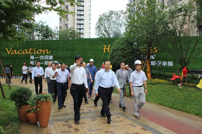 集團(tuán)張學(xué)武董事長(zhǎng)到杭州項(xiàng)目考察指導(dǎo)（圖）